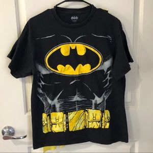 🎂Men’s Batman Cosplay Tee With Detachable Cape